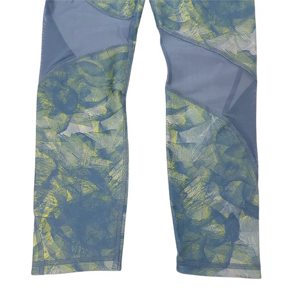 Under Armour Leggings Womens Medium Green Compression HeatGear Capri Athleisure - Picture 5 of 10